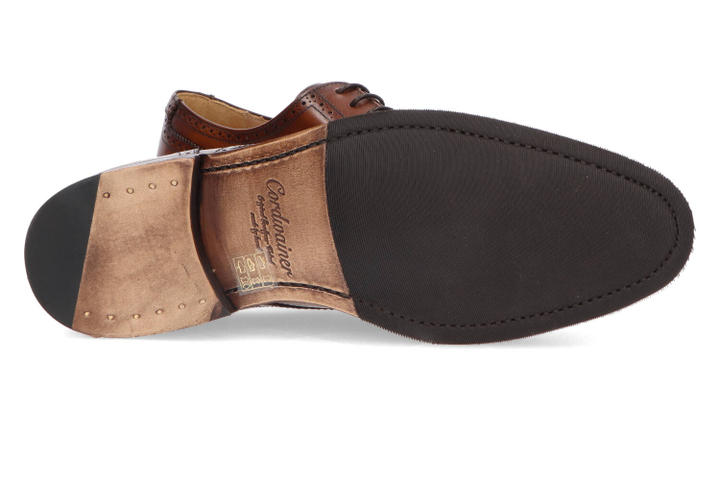 Cognackleurige klassieke veterschoenen Blois Cordwainer