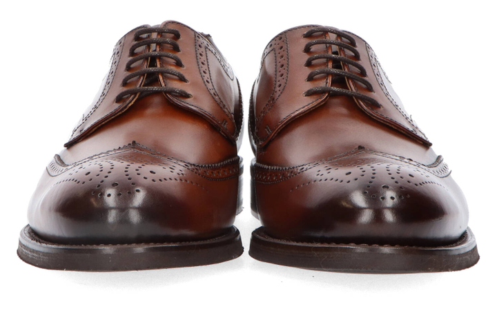 Cognackleurige klassieke veterschoenen Blois Cordwainer