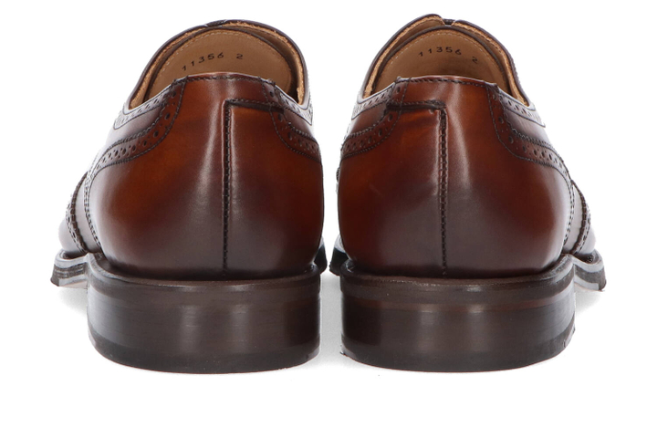 Cognackleurige klassieke veterschoenen Blois Cordwainer