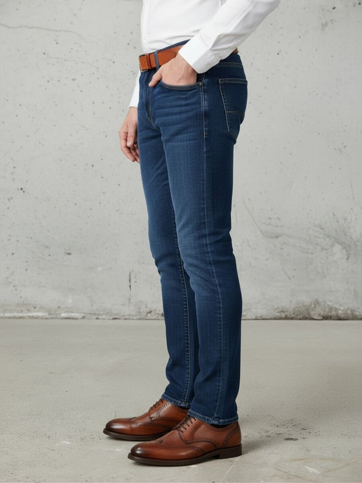 Cognackleurige klassieke veterschoenen Blois Cordwainer