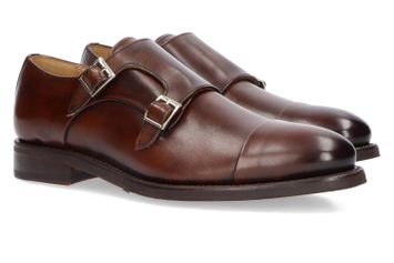 Donkerbruine veterschoenen met gesp Clyde Cordwainer