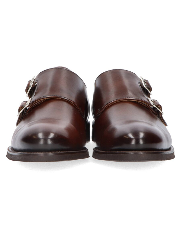 Donkerbruine veterschoenen met gesp Clyde Cordwainer