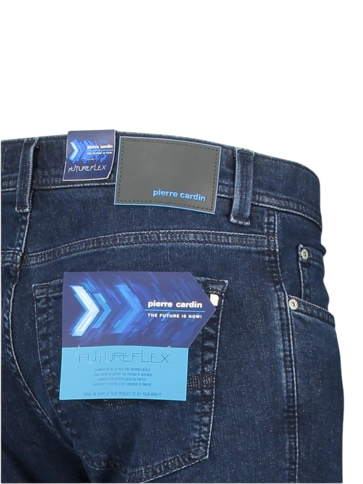 Donkerblauwe slim fit jeans Lyon Pierre Cardin