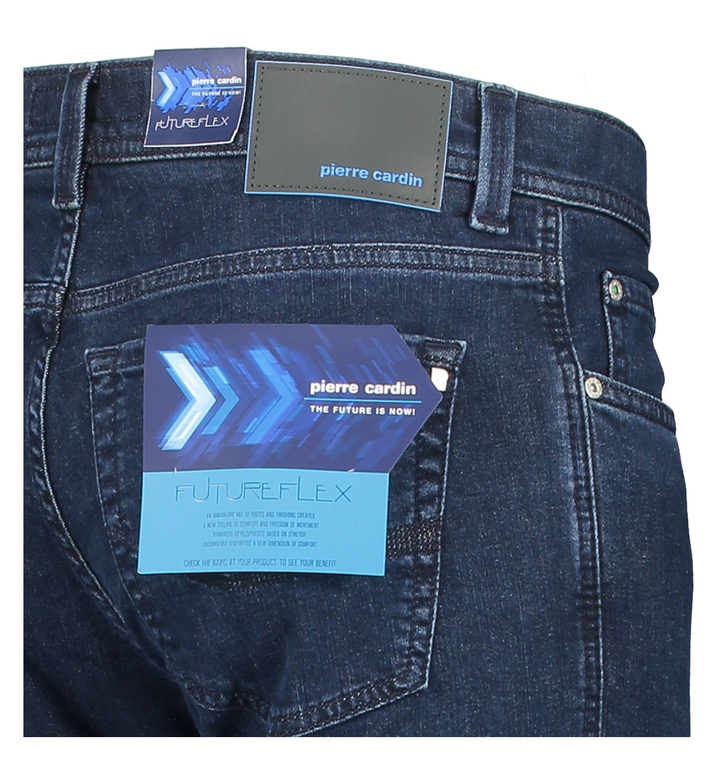 Donkerblauwe slim fit jeans Lyon Pierre Cardin 