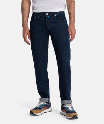 Donkerblauwe slim fit jeans Lyon Pierre Cardin 