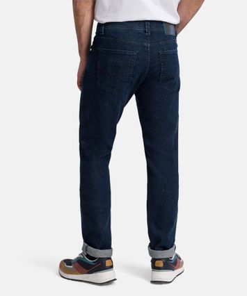 Donkerblauwe slim fit jeans Lyon Pierre Cardin 