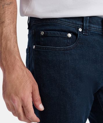 Donkerblauwe slim fit jeans Lyon Pierre Cardin 