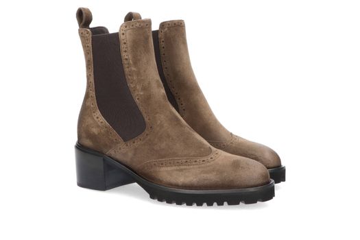 Donkerbruine bottines in nubuck Triver Flight