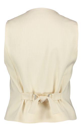 Ecru gilet met knopen Limon Julia June