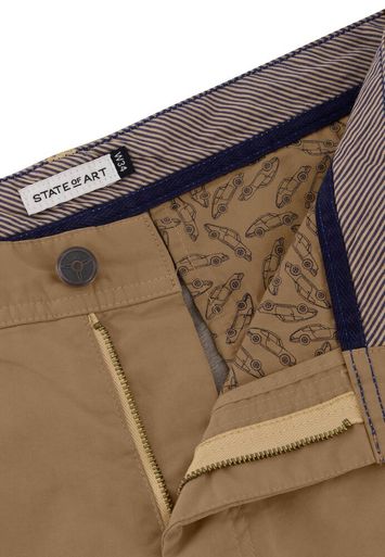 Beige geklede short State of Art
