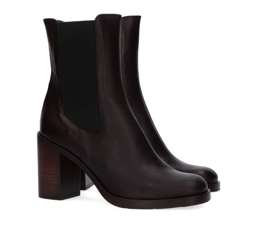 Rex Cedro bottines met rits en blokhak Zinda