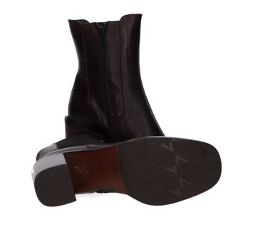Rex Cedro bottines met rits en blokhak Zinda