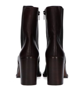Rex Cedro bottines met rits en blokhak Zinda