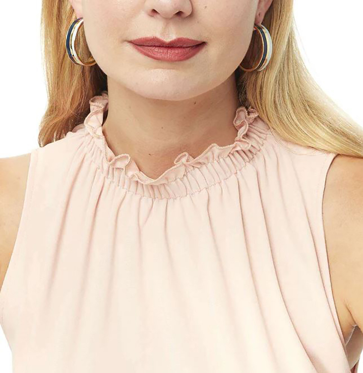 Lavendelblauwe gestreepte oorbellen Tokyo Draeger 