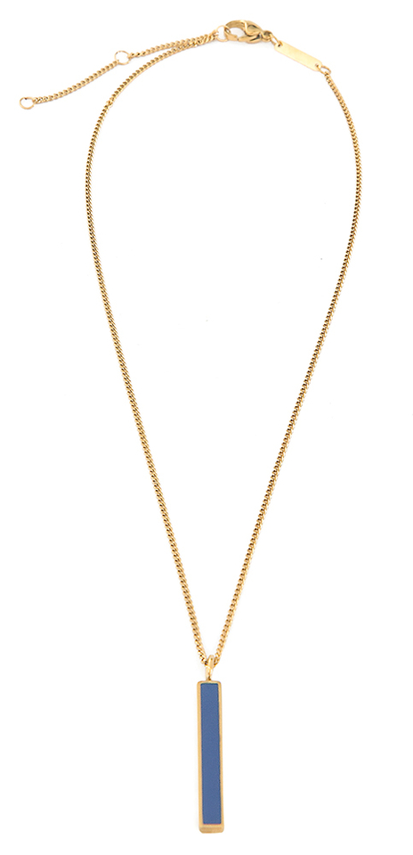 Lavendelblauwe ketting Draeger 