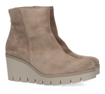 Greigee boots op plateuzool Gabor