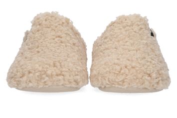 Curly beige slippers York Verbenas
