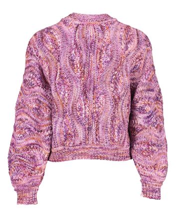 Roze wollen gebreide sweater met ronde hals Stimpo BA&SH