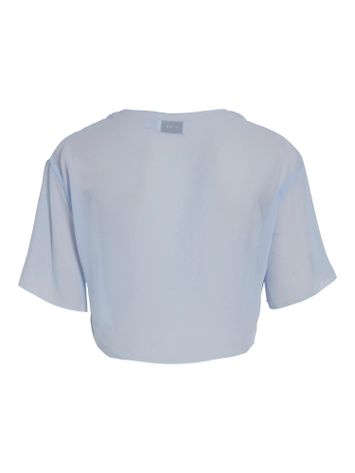 Lichtblauwe transparante bolero Visoia Vila