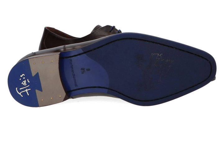 Donkerbruine geklede veterschoenen Floris Van Bommel