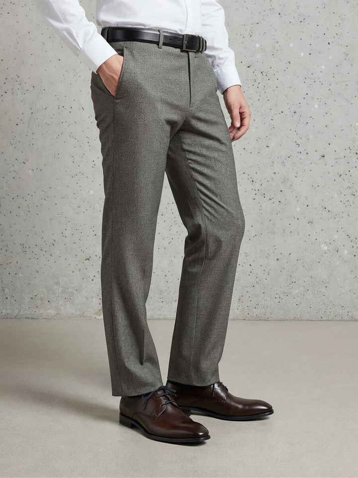 Donkerbruine geklede veterschoenen Floris Van Bommel