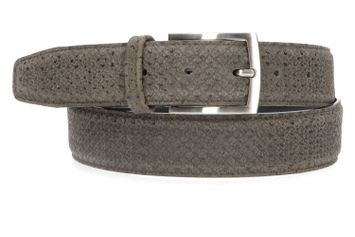 Taupe riem met slangenprint Floris Van Bommel 