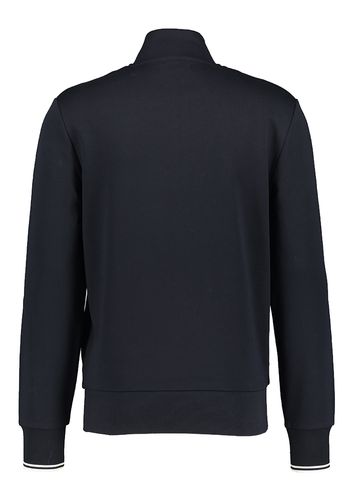 Donkerblauwe sweater met korte rits Fred Perry