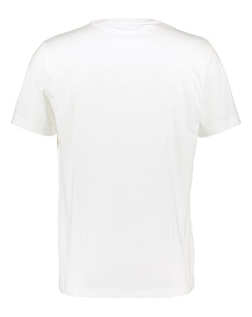 Witte katoenen t-shirt met merklogo Fred Perry 