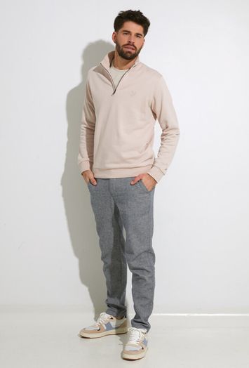 Licht roze trui met korte rits Lyle & Scott