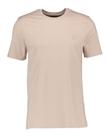 Licht roze t-shirt met merklogo Lyle & Scott