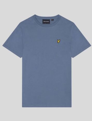 Blauwe t-shirt met merklogo Lyle & Scott