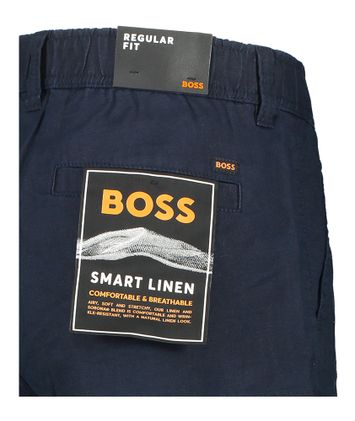 Donkerblauwe cargo short regular fit Hugo Boss