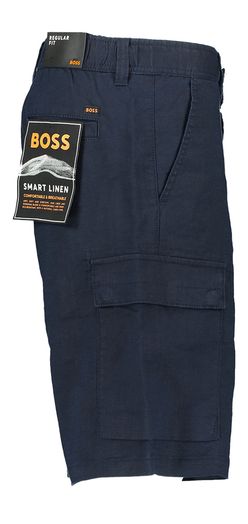 Donkerblauwe cargo short regular fit Hugo Boss