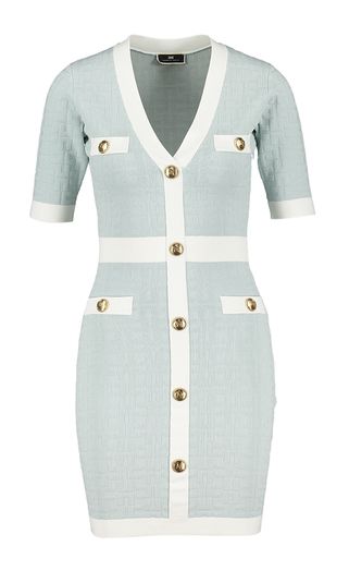 Acqua kleed met gouden knopen Elisabetta Franchi 