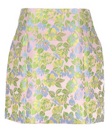 Pink Lavender/Panja jacquard rok YAS