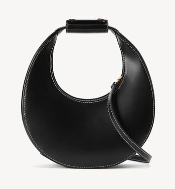 Zwarte handtas Mini Moon Staud