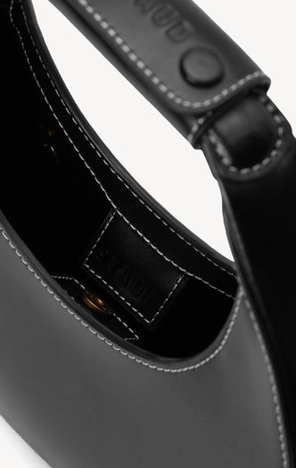 Zwarte handtas Mini Moon Staud