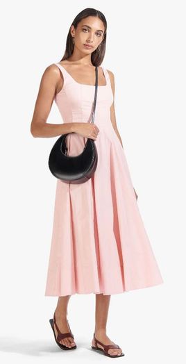 Zwarte handtas Mini Moon Staud