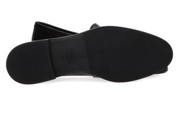 Zwarte moccasins met gesp Frau
