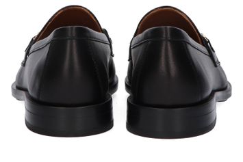 Zwarte moccasins met gesp Frau