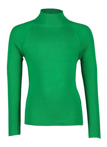 Groene pull met rechtopstaande kraag Cia Maan