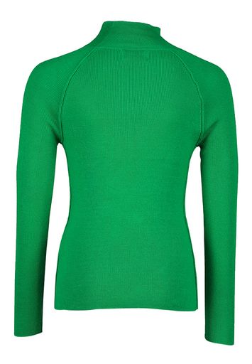 Groene pull met rechtopstaande kraag Cia Maan