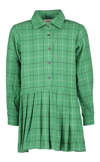 Groene katoenen jurk in print March Maan
