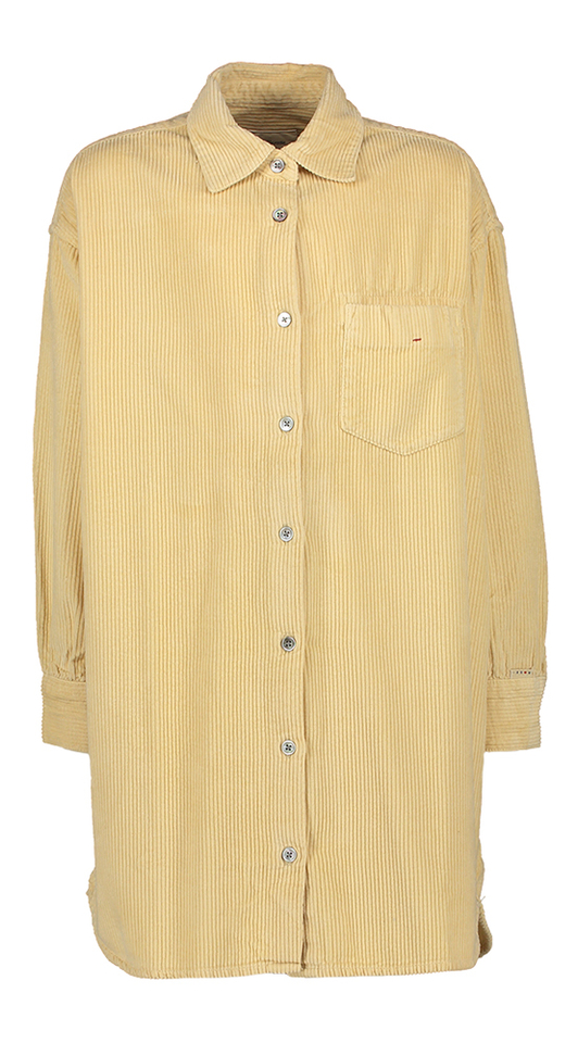 Beige jurk in ribfluweel girls Winnie Bellerose