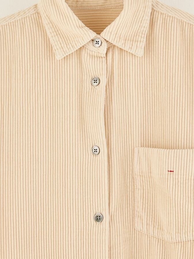 Beige jurk in ribfluweel girls Winnie Bellerose