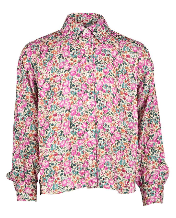 Roze bloes in bloemenprint Hester Bellerose