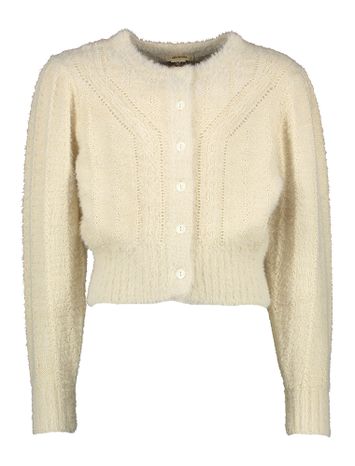 Beige fluffy cardigan Golter Bellerose