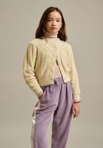 Beige fluffy cardigan Golter Bellerose