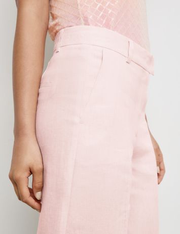 Roze linnen broek Pearl Blush Gerry Weber