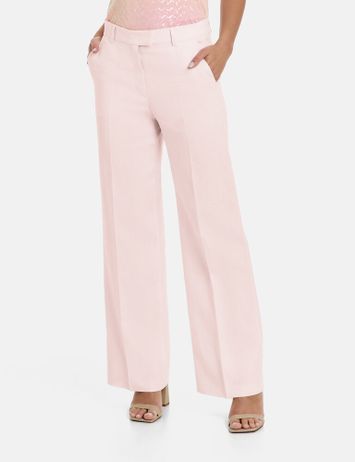 Roze linnen broek Pearl Blush Gerry Weber